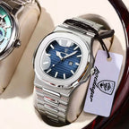 POEDAGAR Luxury Square Men Wristwatch Waterproof