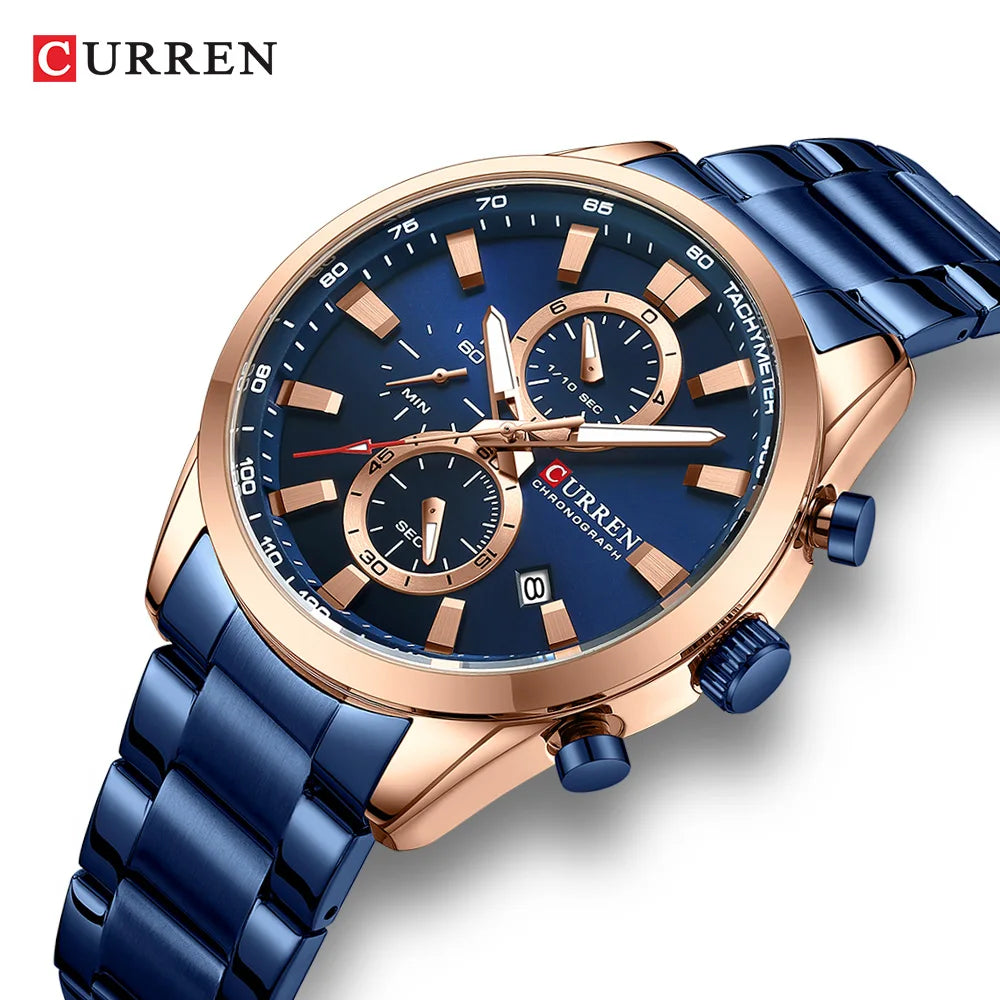 Curren 8445 Men's Multifunctional Waterproof Wrist