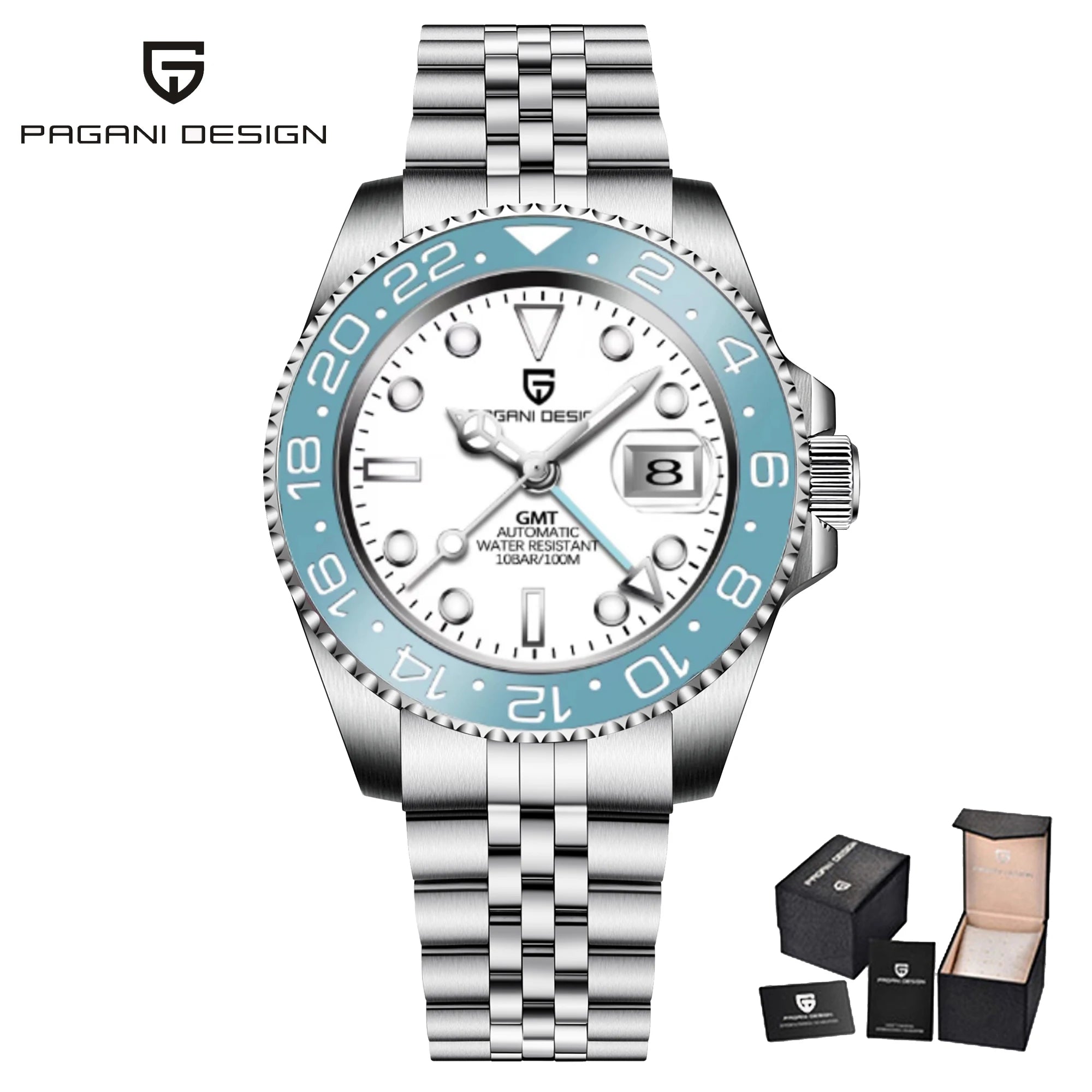 Pagani Design 40MM Ceramic GMT Automatic Watch