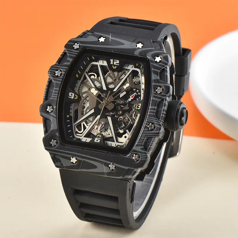 New, large dial men's quartz watch waterproof