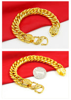 Natural 18 K Gold Color Twists Bracelet for Women