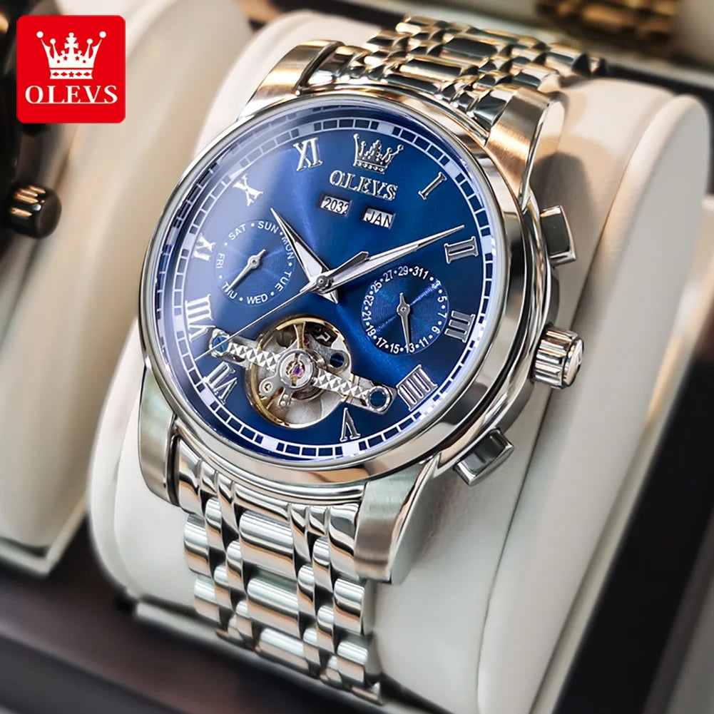 Olevs Automatic Mechanical Watch for Men Date
