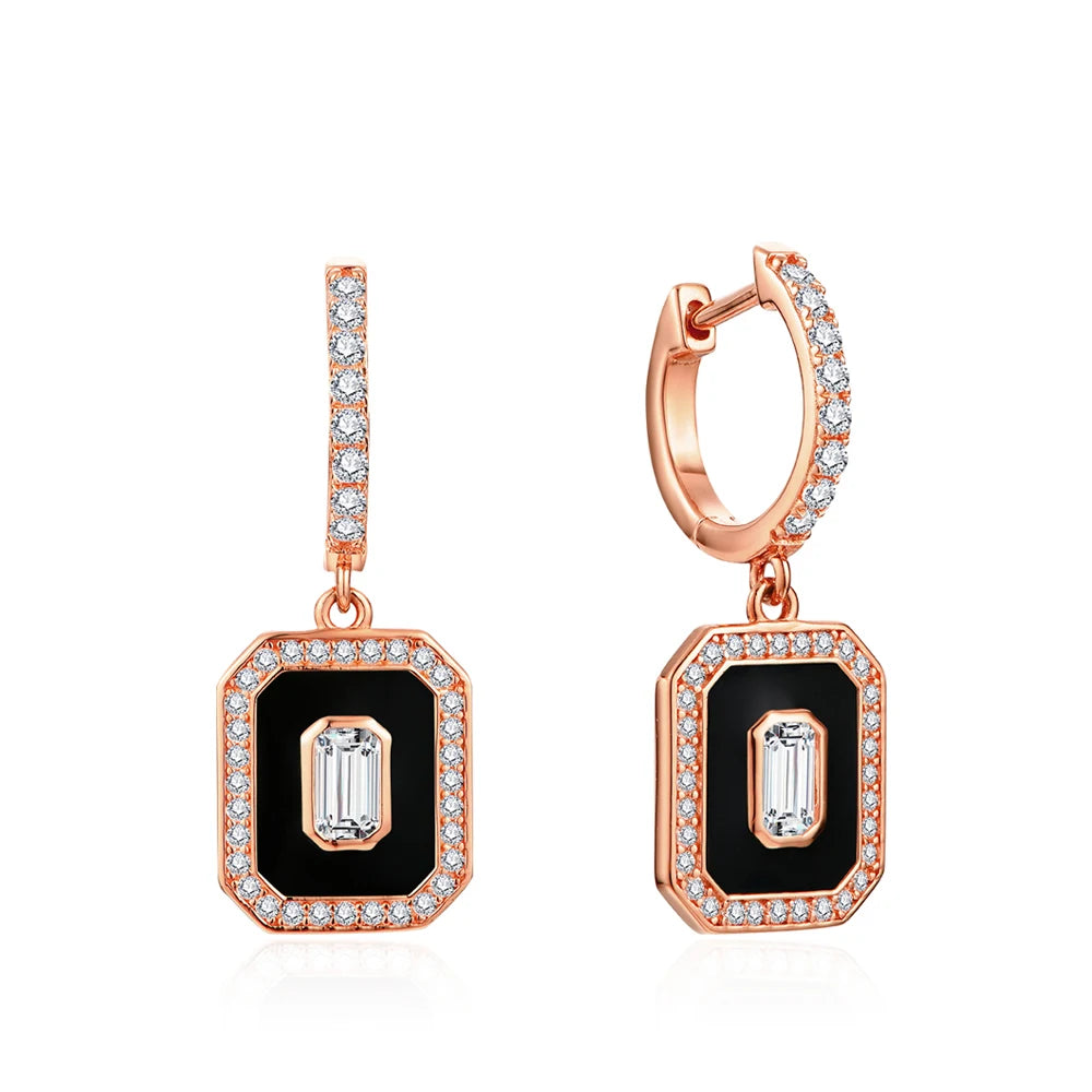 Mintybox D Color Au585 Moissanite Earrings for