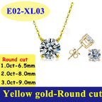 Diamant Moissanite pour Femme 0.5-3CT Couleur D VVS1