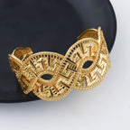 Luxury Gold Plated Necklace Earrings Bracelet Ring Set