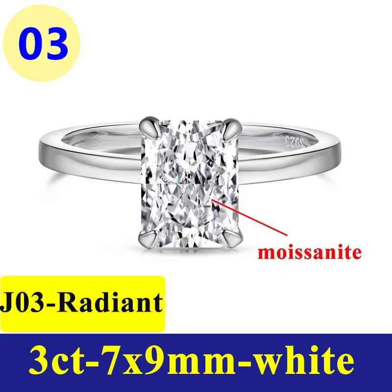 1-3CT Moissanite D Color VVS Diamond Women's Oval - add-box / J03-radiant-3ct / 5, add-box / J03-radiant-3ct / 6, add-box / J03-radiant-3ct / 9, add-box / J03-radiant-3ct / 7, add-box / J03-radiant-3ct / 8, add-bag / J03-radiant-3ct / 9, add-bag / J03-radiant-3ct / 7, add-bag / J03-radiant-3ct / 8, add-bag / J03-radiant-3ct / 5, add-bag / J03-radiant-3ct / 6