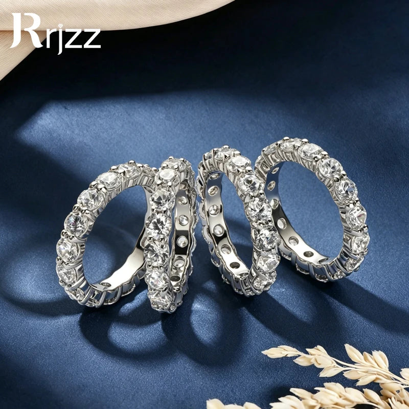Rrjzz 4MM Full Moissanite Wedding Eternity