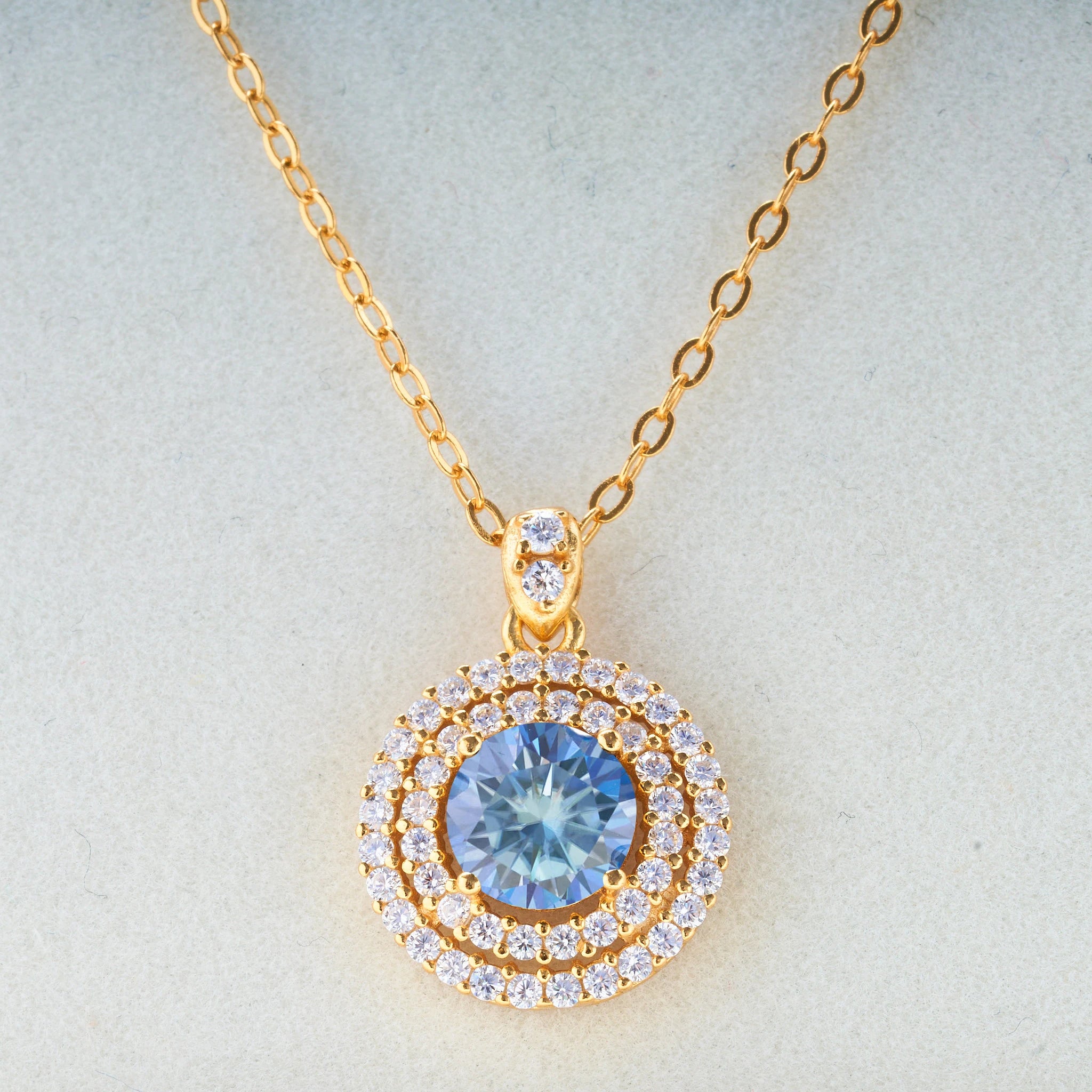 1.0 carat Certified D Color Moissanite Pendants