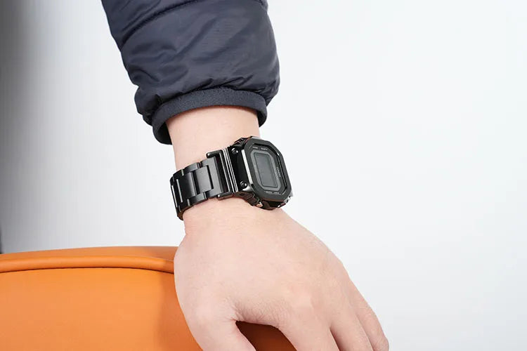Quick Metal Modified watchband Case Suit For Casio.