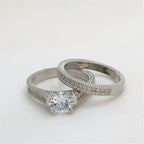 LYEE CYEE Elegant Wedding Engagement Couple Rings Set