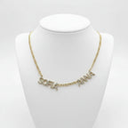 DOREMI 6MM/9MM Cz Names Necklace Jewelry Cuban Chain