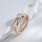 Wbmqda 3Pcs 585 Rose Gold Silver Color Mix Geometr.