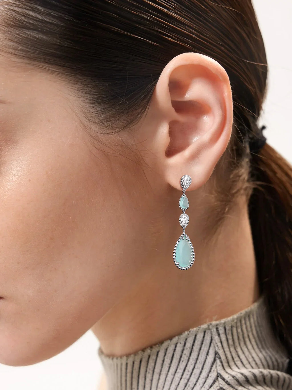 Apir Garnet Water Drop Earrings for Woman Bohemian