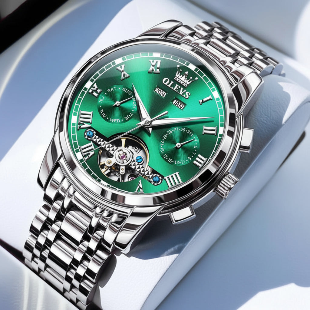 OLEVS 6607+6602 Original Men Women Watch Luxury Brand - Man 2 / United States, Man 2 / China Mainland