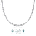 Lyee Cyee 925er Silber Moissanit Halskette 4mm Casual