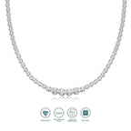 Lyee Cyee 925er Silber Moissanit Halskette 4mm Casual