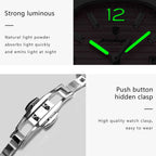 POEDAGAR Square Fashion Woman Wristwatch Luminous