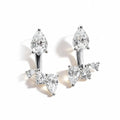 Boucles d'oreilles Tfglbu Moissanite D en forme de goutte d'eau pour femme