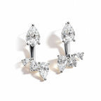 Boucles d'oreilles Tfglbu Moissanite D en forme de goutte d'eau pour femme