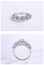 TY 3.6carat D Color Real Moissanite Ring For Women