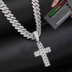 High Quality Unisex Classic Cross 14mm Cuban Link.