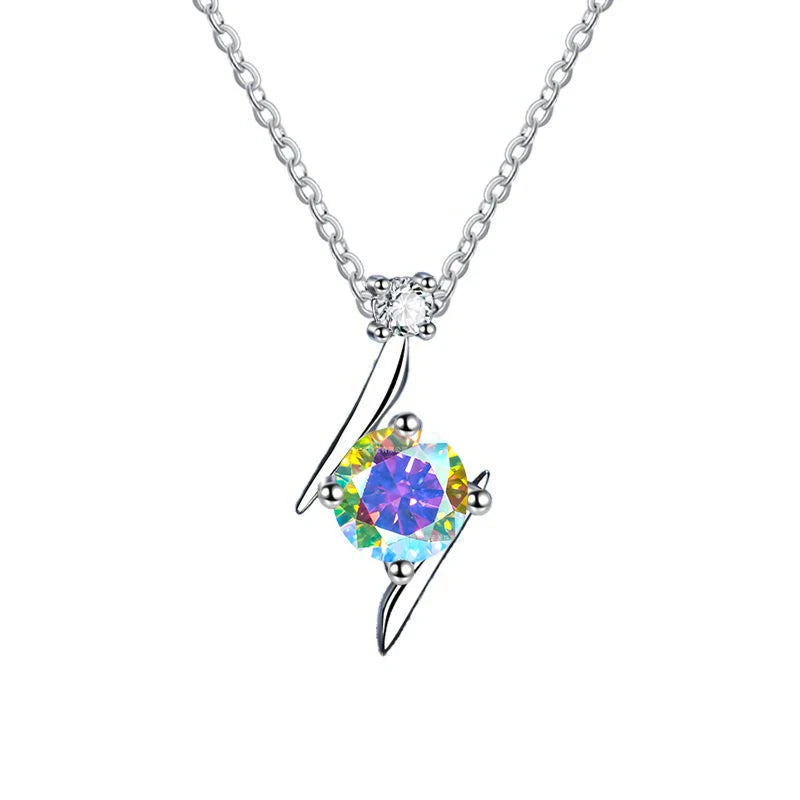 1.0 carat women moissantie pendant necklace for.
