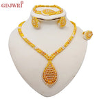 Dubai Women Gold Color Jewelry Sets African Wedding - BJ898-1-I4