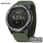 NORTH EDGE ALPS Men's Digital Carbon fiber Watch Shock