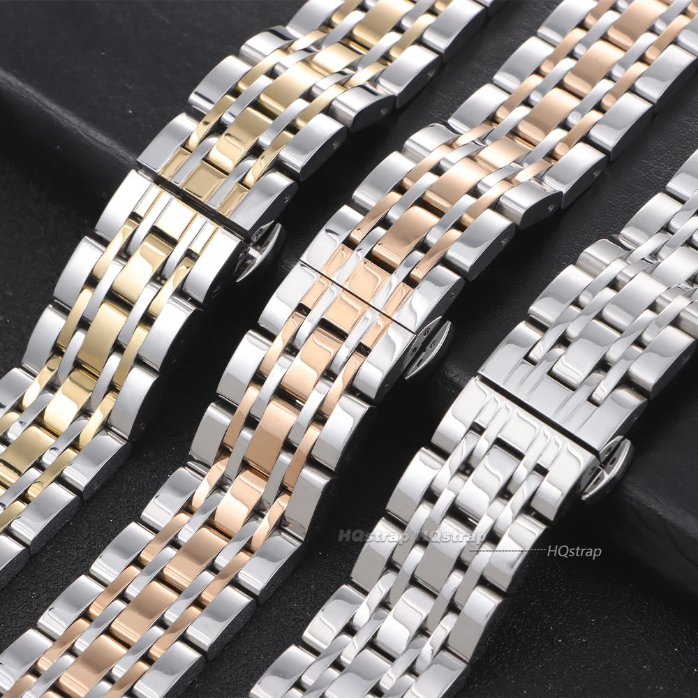 Solid Stainless Steel Band 18mm 20mm 22mm Universal