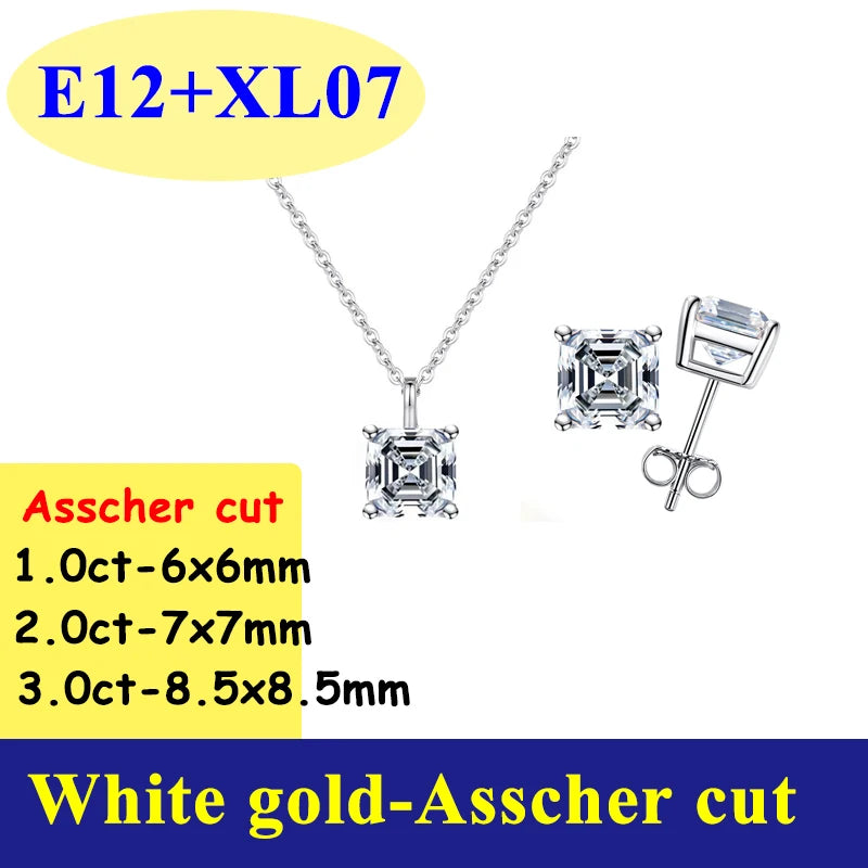 0.5-3CT D Color VVS1 Moissanite Diamond Women's