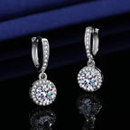 0.5-1 Carat Moissanite Earrings for Women