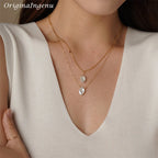 Halskette aus echten Barockperlen, handgefertigter Schmuck