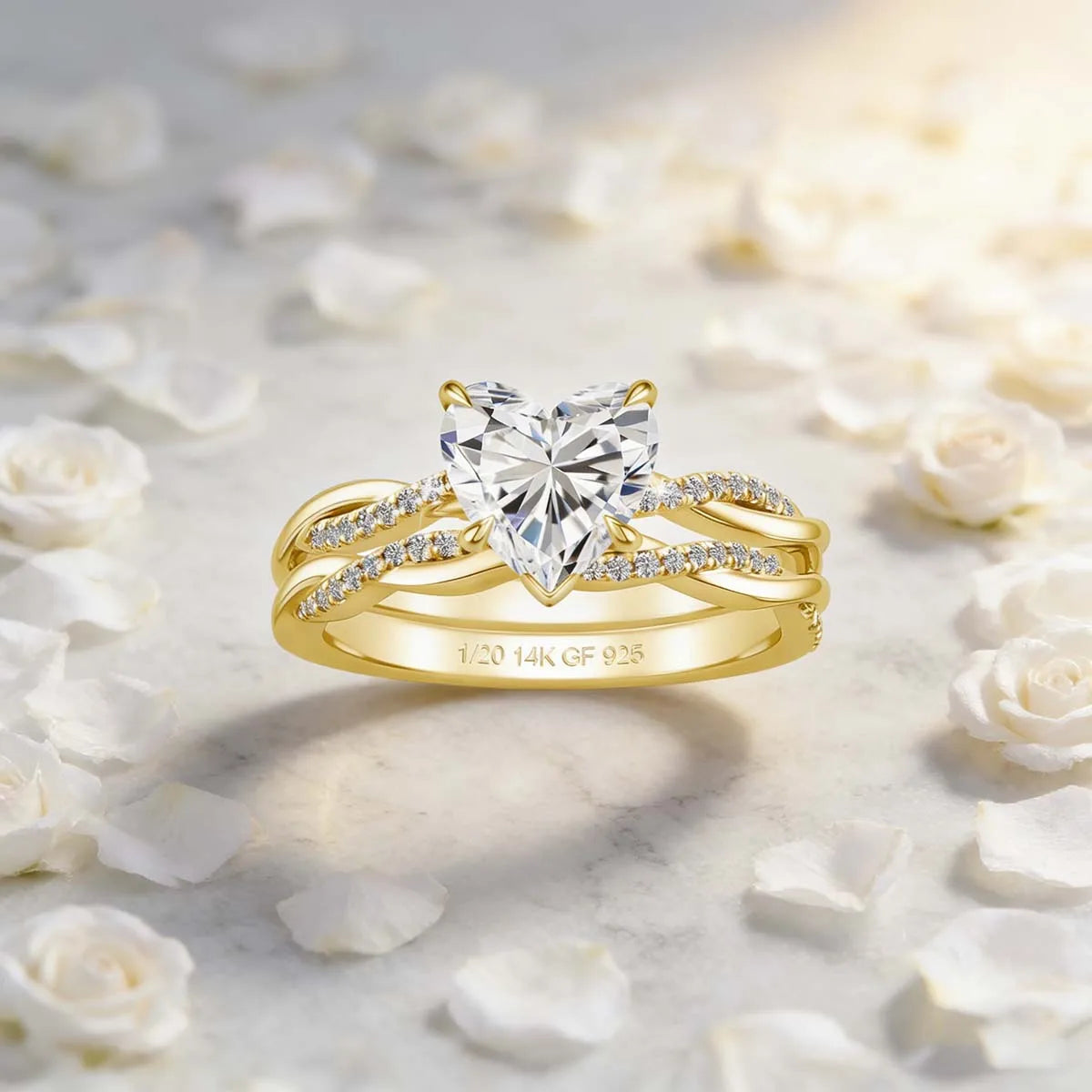 Sdoou Luxury 2pcs 14K Gold Filled Twisted Double