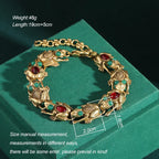Vintage Adjustable Frog Charm Bracelet with Natural