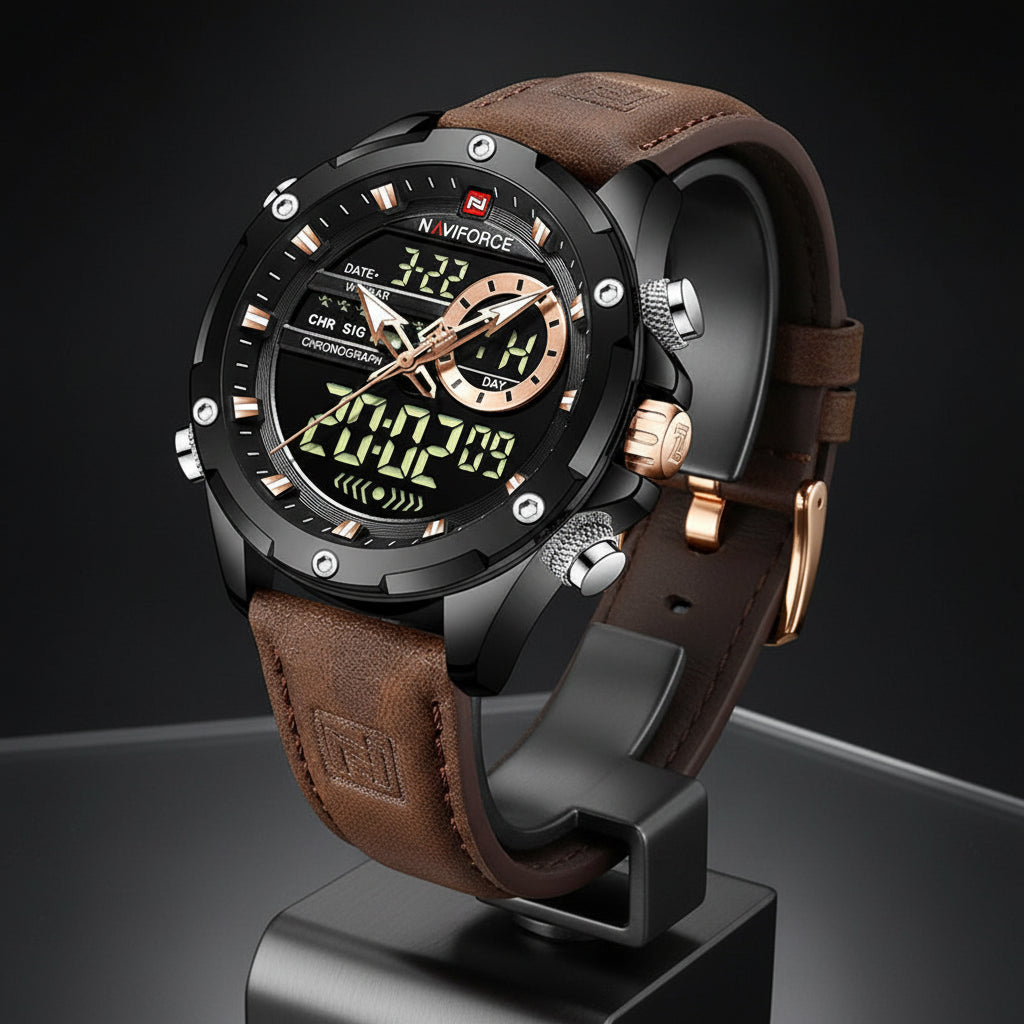 NAVIFORCE Digital Men Military Watch Waterproof