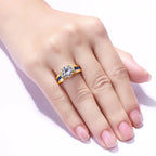 Certified D Color VVS1 2ct Moissanite Diamond Ring