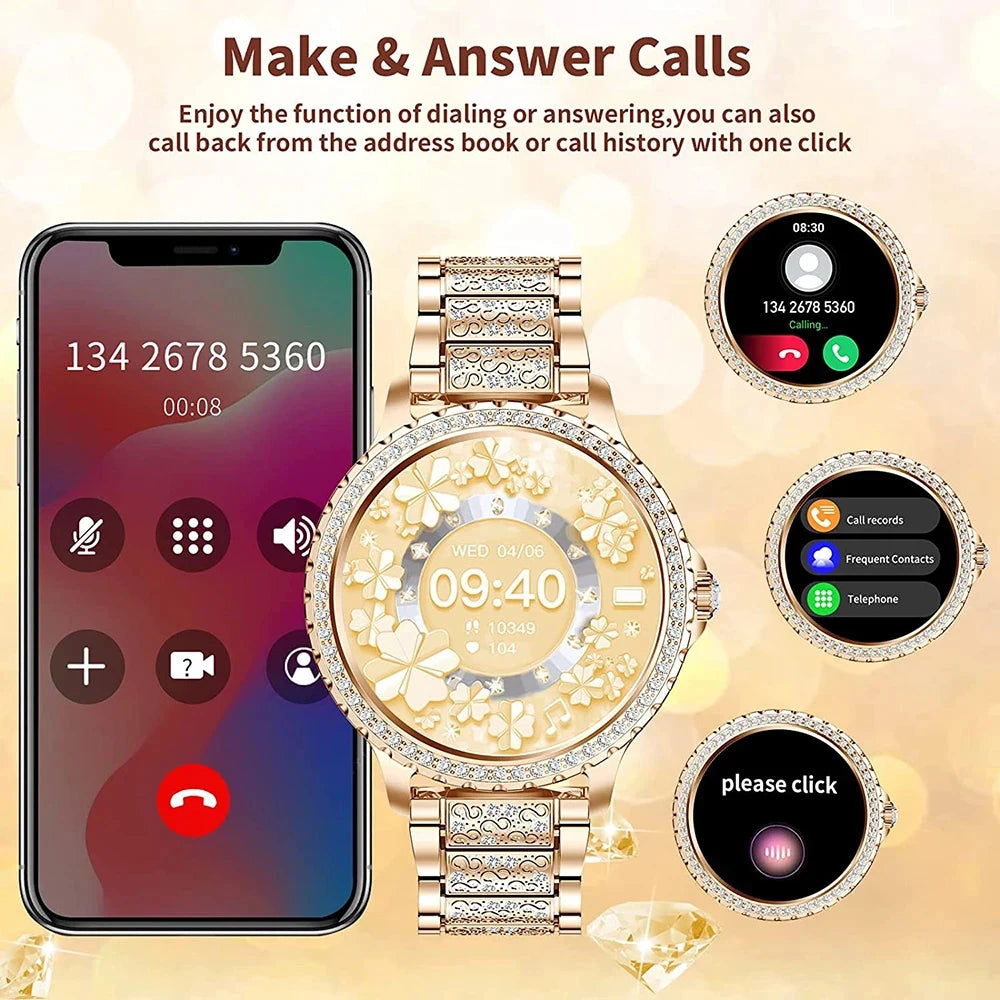 2026 New Fashion Women Diamond Watch 1.32 inch 360*360