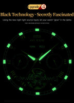 Olevs Automatische mechanische Uhr für Herren Datum