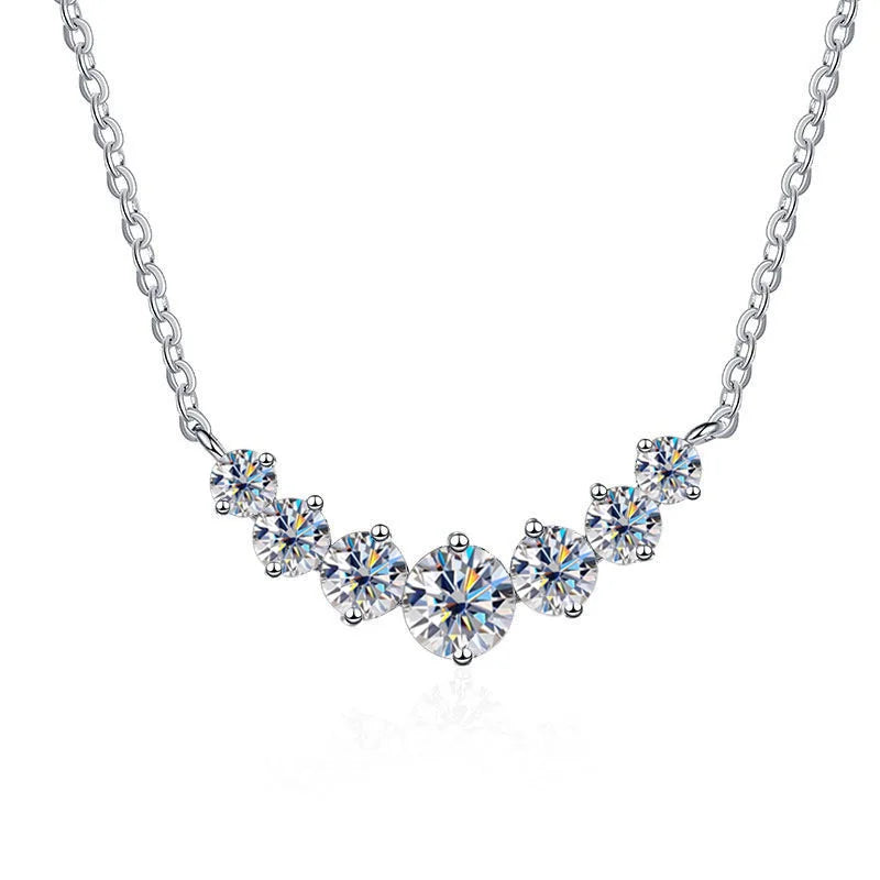 Moissanite Necklace For Woman Wedding Fine Jewely