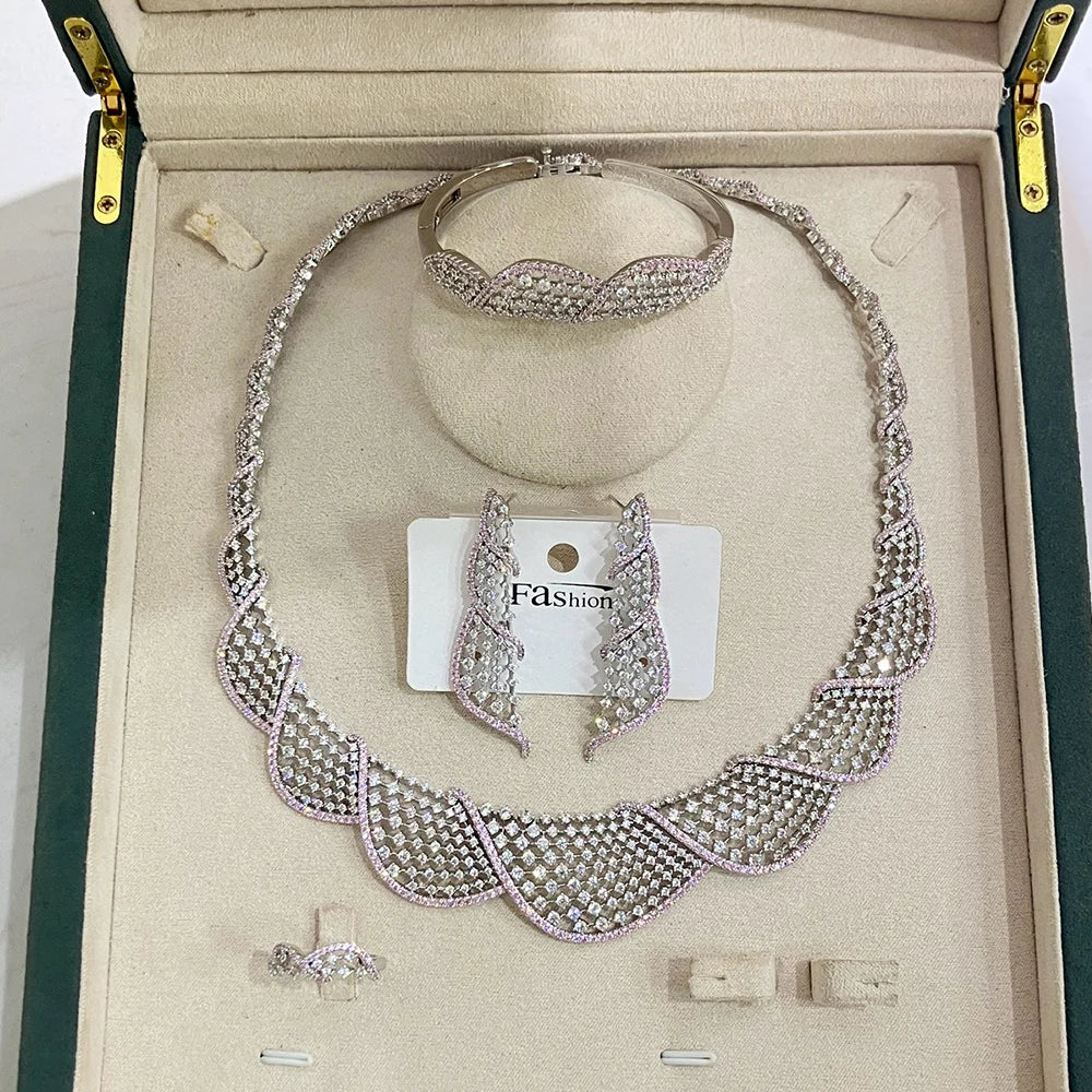 IN JEWELIFEElegant Gold Color 4Pcs Jewelry Set