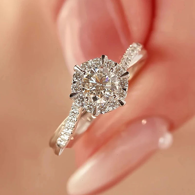 TEN Carats 0.5-1CT S925 sterling silver Moissanite.