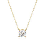 Smyoue 1-5CT Halskette aus Roségold mit Moissanit