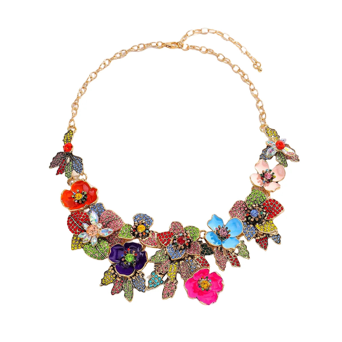 Vedawas 2026 Spring Fashion Alloy Flowers Necklace