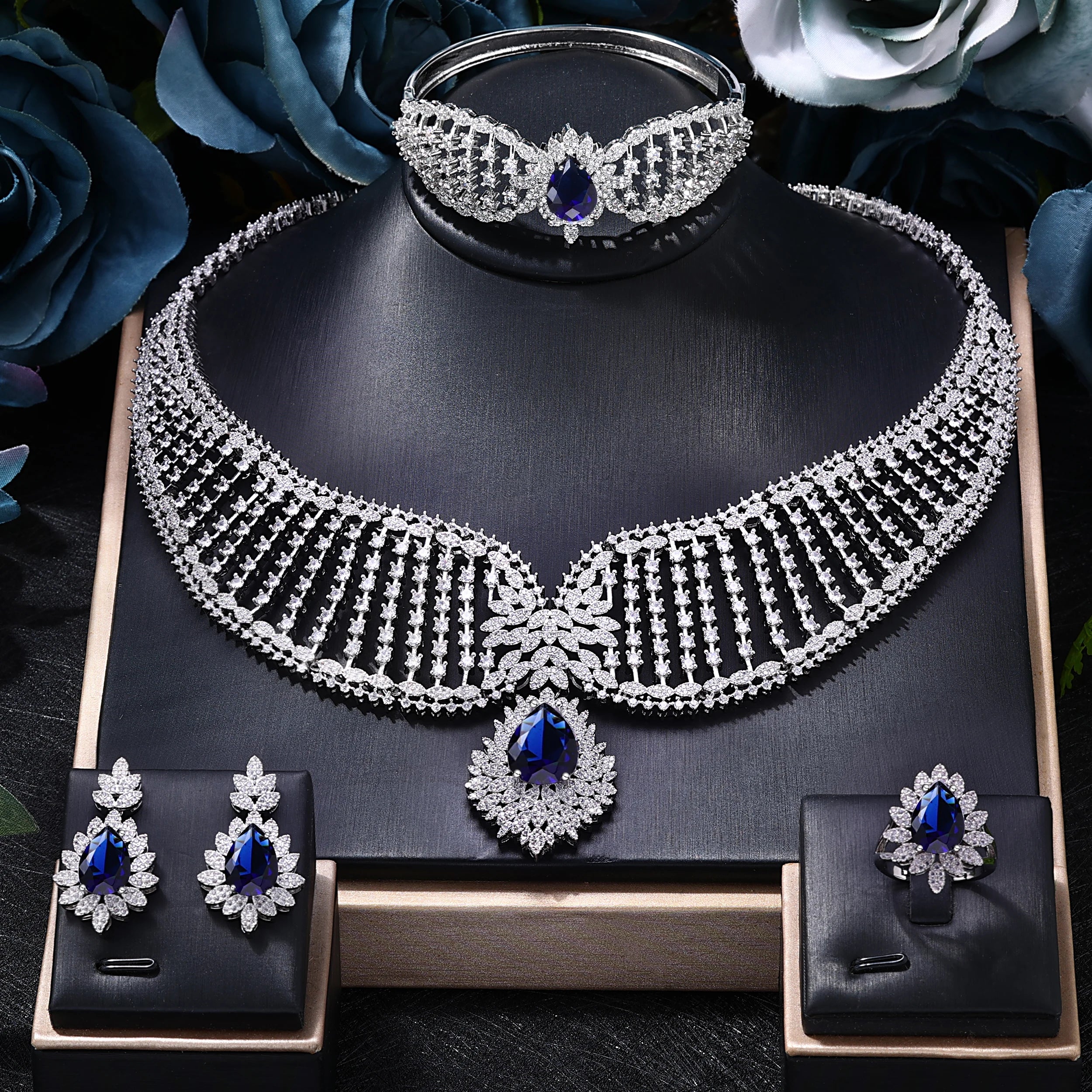 2023 New Dubai 4-Piece Jewelry Set Angel Design