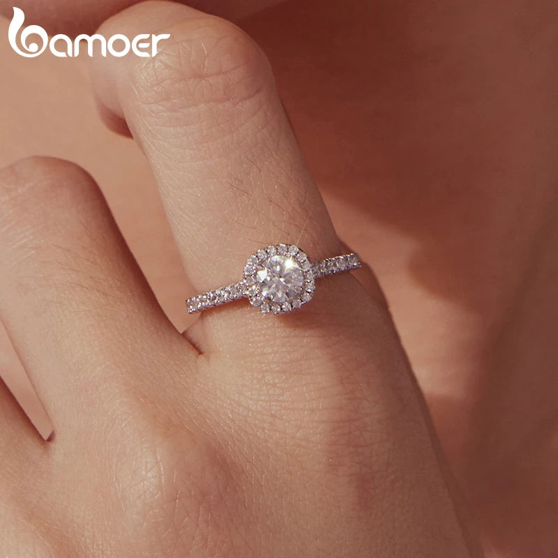BAMOER 0.5-3.5CT Moissanite Necklace Stud Earrings 925