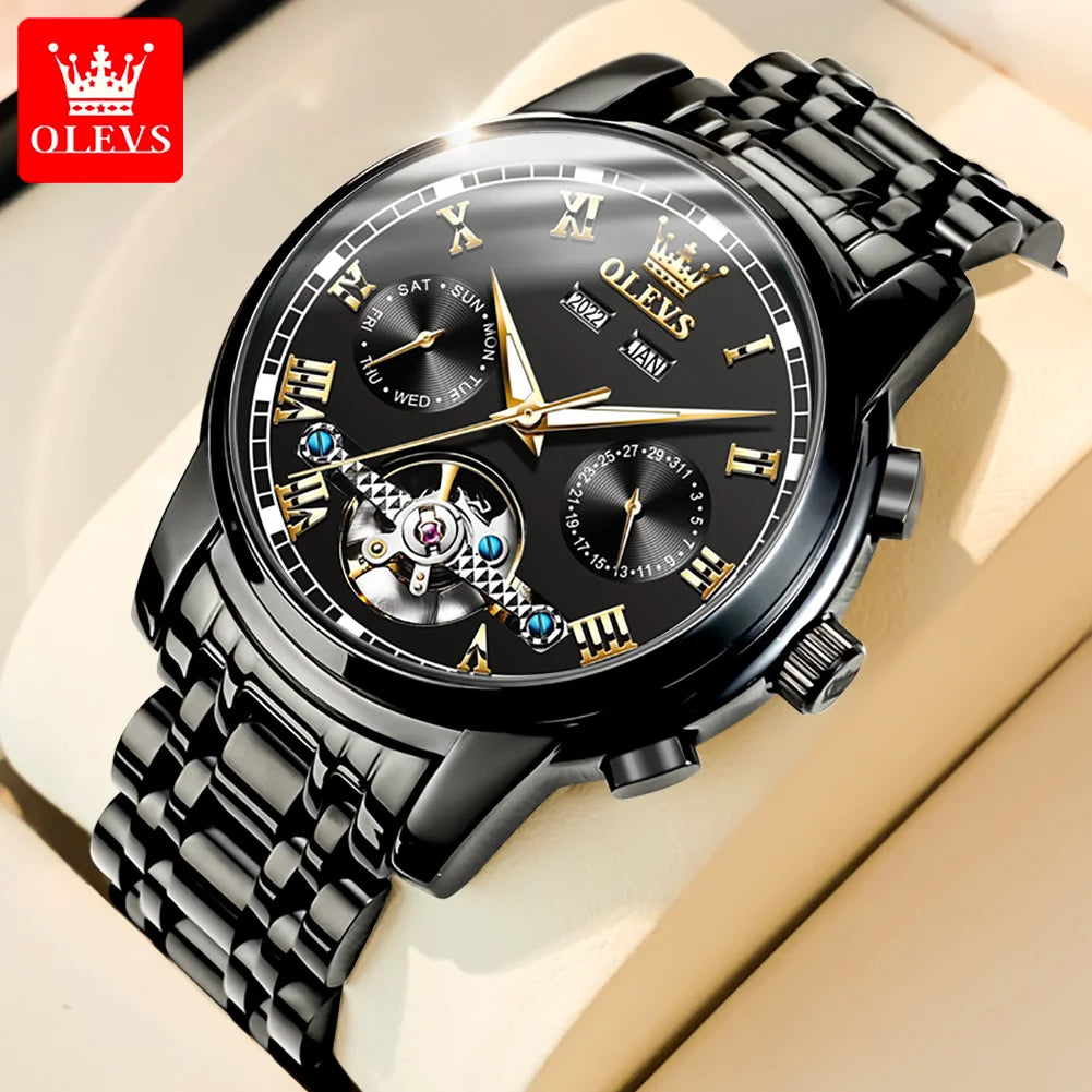 Olevs Automatic Mechanical Watch for Men Date