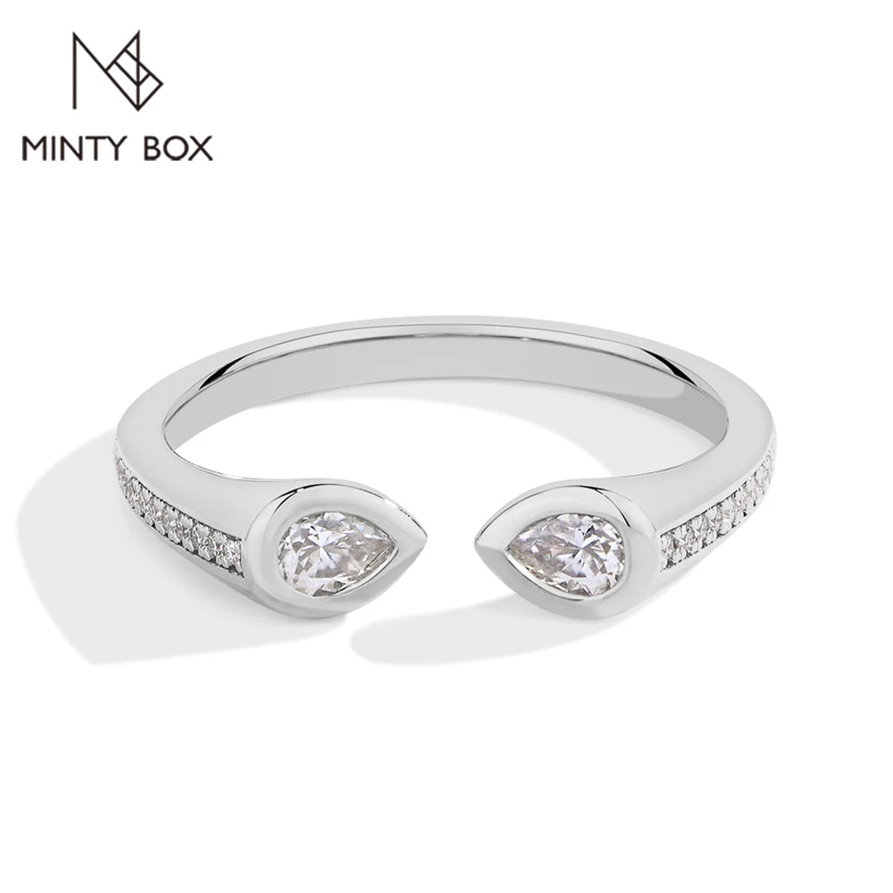 Mintybox Pear Shape Lab Grown Diamond Ring 0.5CT
