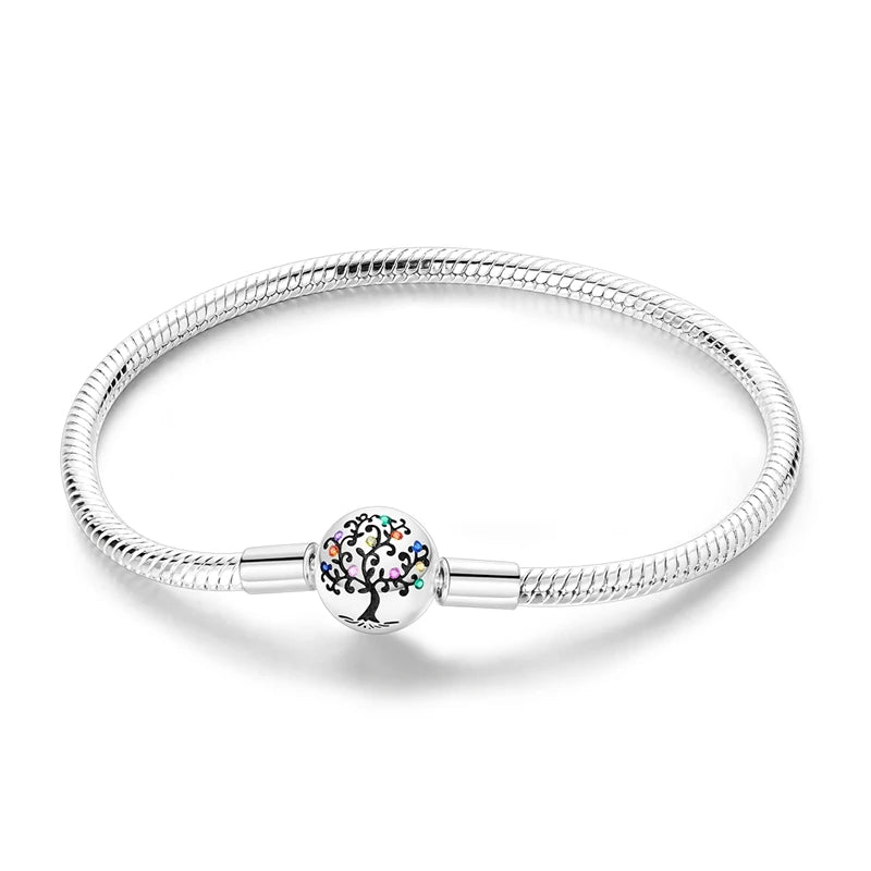 925 Sterling Silver Bracelets 17-20CM Original Golden - KTB114 / 20cm / United States, KTB114 / 18cm / United States, KTB114 / 19cm / United States, KTB114 / 17cm / United States