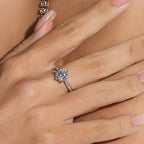 S925 Sterlingsilber Brillant 1 Karat VVS1 Rund