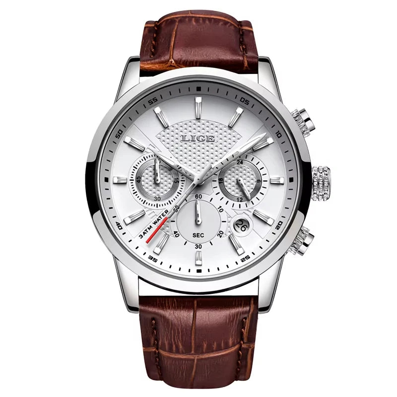 Lige Mens Watches Luxury Waterproof Sport Man